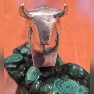 Vtg Dansk Silver Plated Bull by Gunnar Cyren Dansk Intl Japan Paper Weight